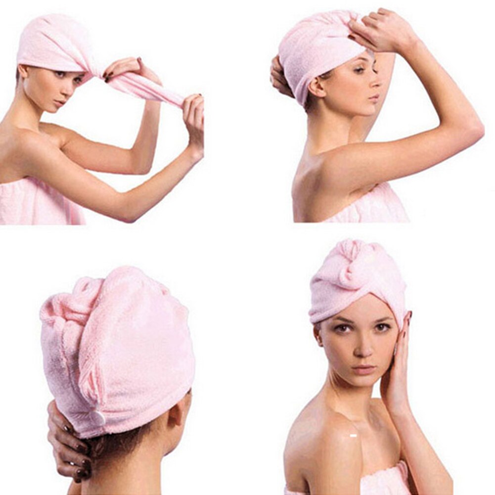 Quick Dry Magic Haar cap vormige handdoek super water absorberend vermogen droog je haar
