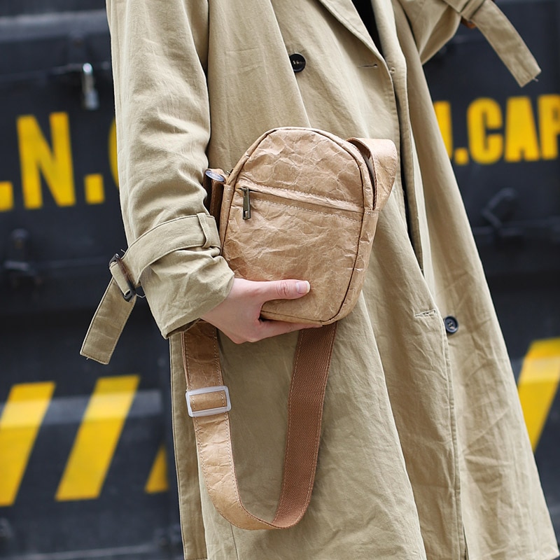 Hylhexyr Mini Handbag Women's Kraft Paper Shoulder Bag Messenger Bags