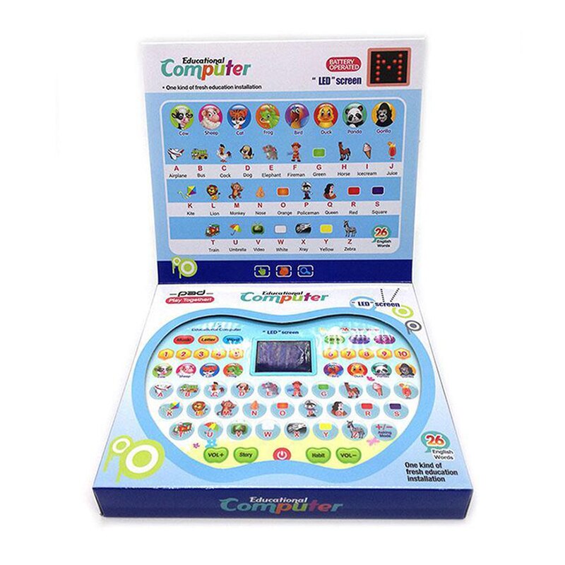 Multi-function Early Over Cartoon Music Toys Intelligent Education LED Screen Years and Learning Machine Lighting