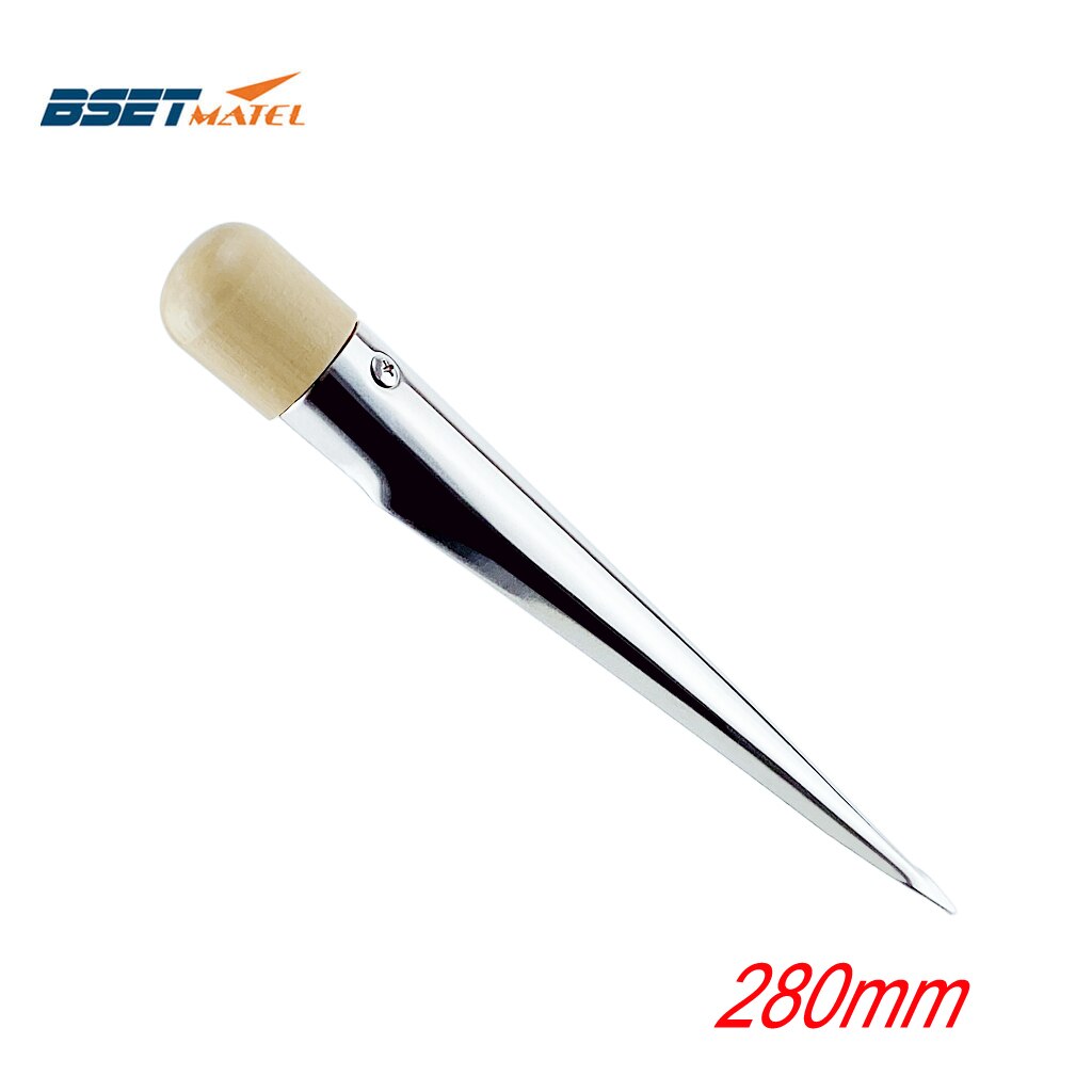 280mm Boat Splicing Spike Marine Wood Handle 304 Stainless Steel Rope Splicing Spike For Yacht Speedboat Boat Accessories Marine