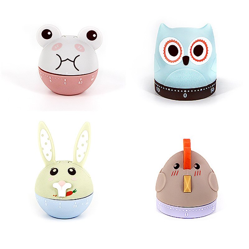 Animal Shape Cute Cartoon Timer For Kid Study Time Management Alarm Clock Cooking Reminder Multifunction Kitchen Tools