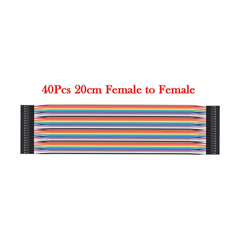 40pcs 15cm/20cm Dupont Line Breadboards Jumper Wires Male to Male/Female to Male /Female to Female Dupont Cable for arduino DIY: 40P 20CM F-F