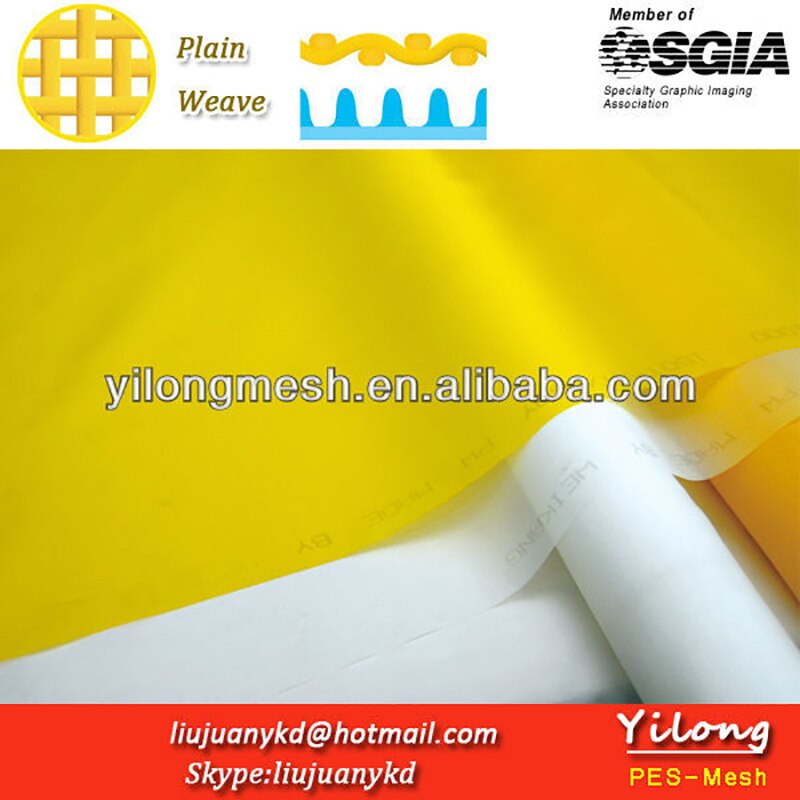 165T 420Mesh 31UM Yellow 1Meter Polyester screen printing mesh stencil fabric