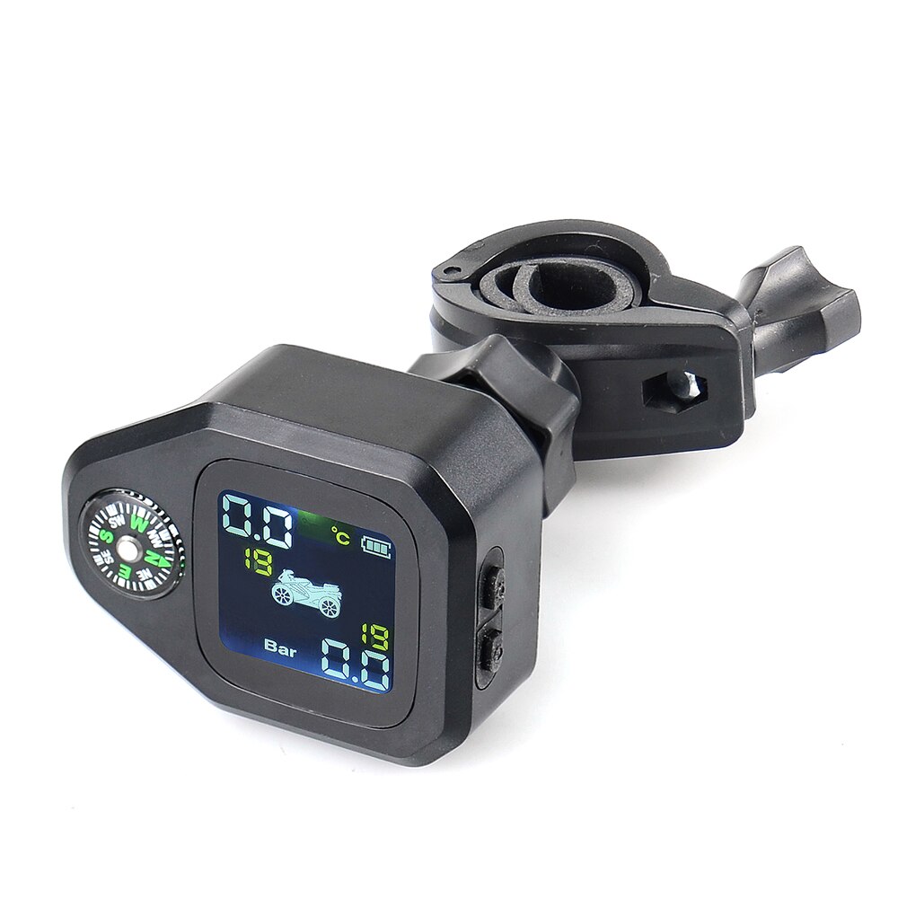 Original Wireless Motorcycle TPMS Tire Pressure Monitoring System Motor Tyre LCD Display Internal or External TH/WI Sensors