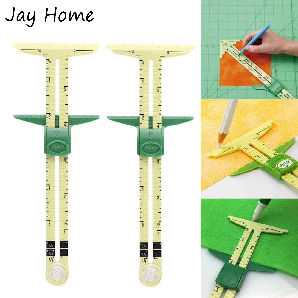 1PC Quilting Ruler Rectangle Square Acrylic Quilting Ruler Fabric Cutting Ruler with Grid Lines for Quilting Sewing &amp; Crafts