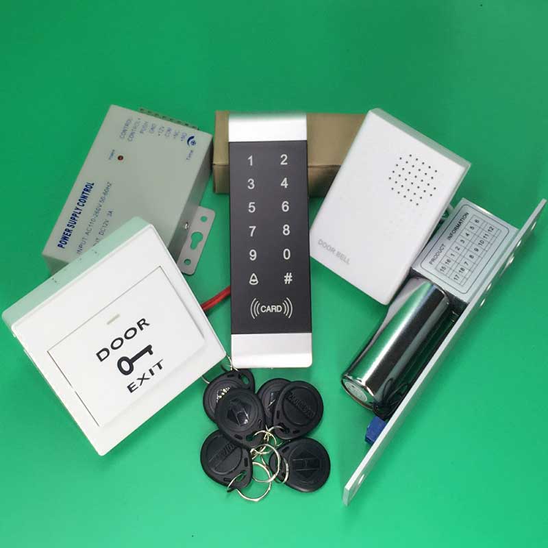 FRID Access Control Kit Electric Lock + Touch Keypad Door Security For Security System