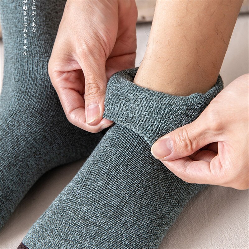 6Pairs Winter Wamer Women Thicken Thermal Wool Cashmere Snow Socks Seamless Terry Boots Floor Sleeping Socks for Mens