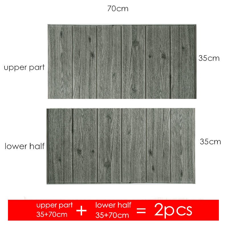 Home Decor Houten 3d Muursticker Woonkamer Pe Foam Waterdichte Wandbekleding Behang Voor Tv Achtergrond Kinderkamer Keuken: B