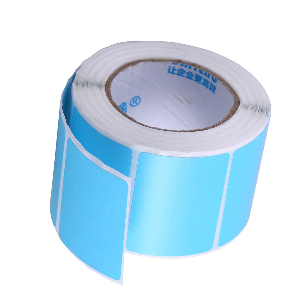 Blank Thermal Transfer Labels Printer Paper Adhesive Stickers (Blue)