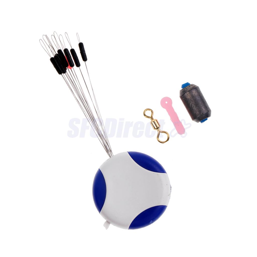 4 in 1 Fishing Tackle Tools - Fishing Space Beans Fishing Sheet Lead Float Seat and Swivels 5 Size Available: S
