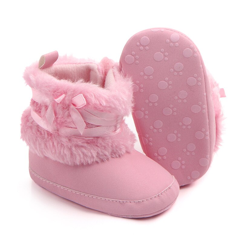 Arcos botas de bebê macio sola de algodão recém-nascido do bebê sapatos de inverno quente grosso anti derrapante infantil da criança botas de neve primeiros caminhantes