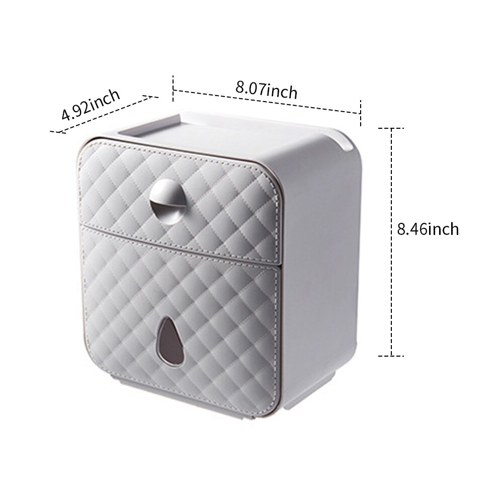Papierhandtuchhalter / Spender – Selbstklebend Oder Wandmontiert, 19 X 13 Cm, Grau, Für Küche & Bad