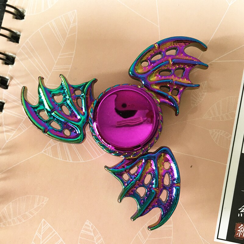 Rainbow Metal Fidget Spinner Toys Stainless Steel Bearing High Speed Stress Relief Spinner ADHD Anxiety Toys for Adult Kid: Gold
