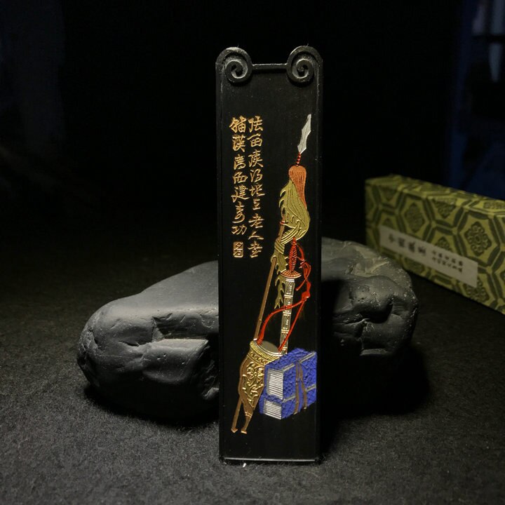 Traditional Sumi-e Chinese Ink Stick Paint Solid Ink Chinese Calligraphy Ink Chinese painting Ink Black Color Song He Xia Ling
