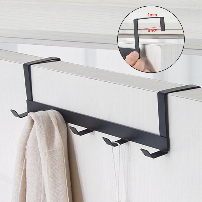 Hanger on Door Holder Clothes Hanger for Coat Rack Towel Hooks for Kitchen Bathroom Organizer Metal hHoks for Hat Cap Holder