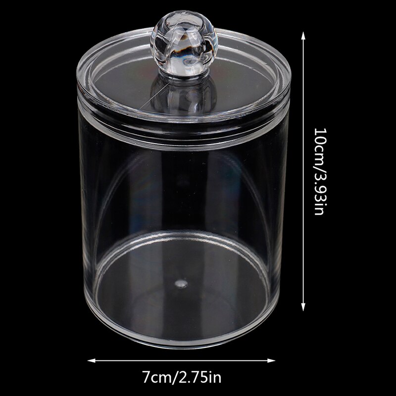 7X10CM Single Layer Clear Acrylic Storage Box Holder Transparent Cotton Swabs Stick Cosmetic Makeup Organizer Case