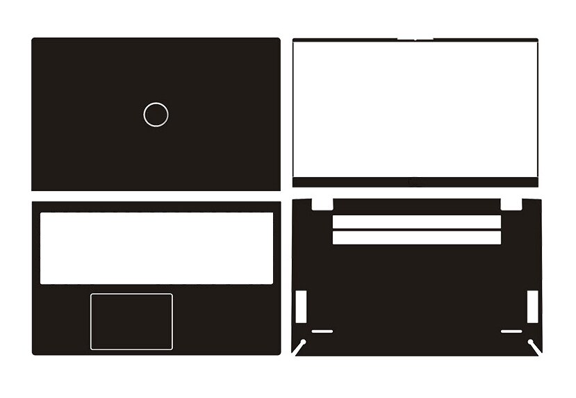 Carbon fiber Laptop Sticker Skin Decals Cover Protector for Dell Inspiron 5501 5505 15.6"