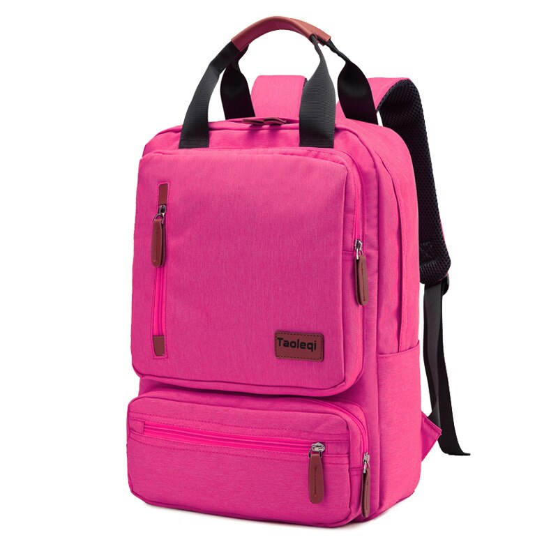 lässig Geschäft Männer Computer Rucksack Licht 15,6-zoll Laptop Tasche Dame Anti-diebstahl Reise Rucksack Grau: Rosa