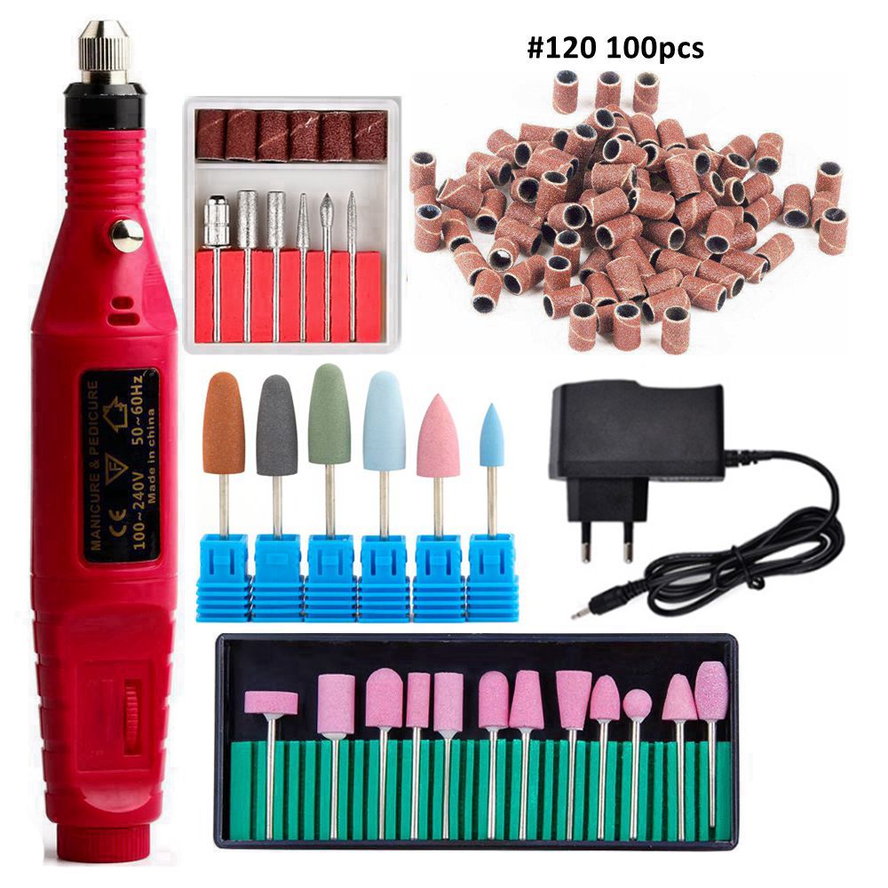 Manicure En Pedicure Frezen Elektrische Machine Voor Nagel Elektrische Nagel Boor Molen Apparatuur Voor Manicure Nail Art Machine Feecy: 828 Gray S07-C 180