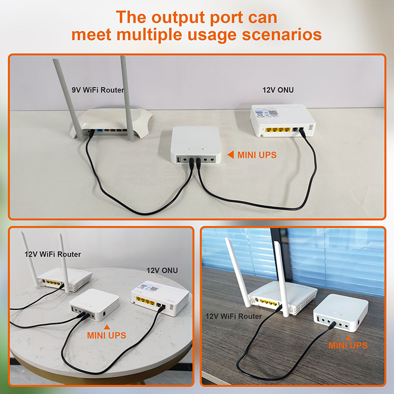 13200 mAh USV unterbrechungsfreie Stromversorgung 18 W Versorgung Batterie-Sicherung 5 V 9 V 12 V 19 V Ausgangsleistung Router Modem-Adapter POE-Notstrom