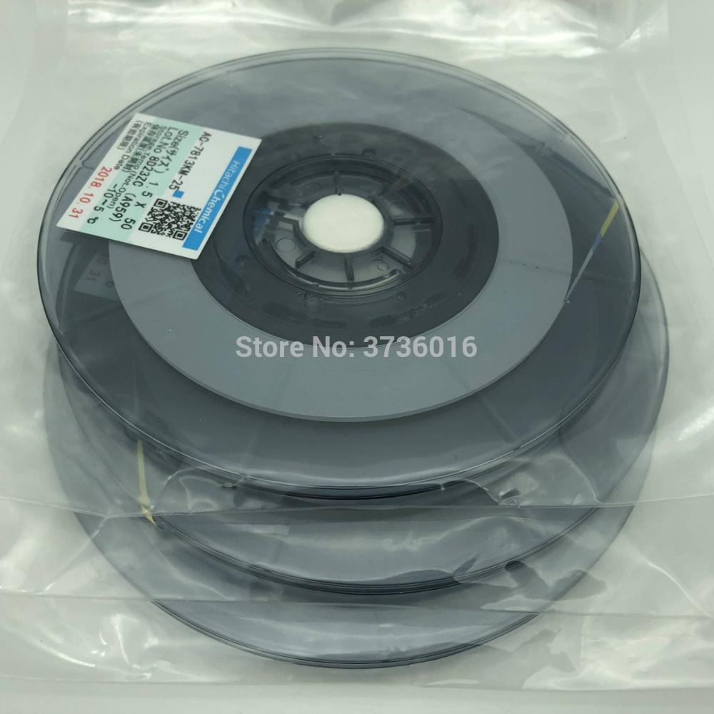 1,5 MM * 50M ACF conductora anisotrópico película adhesivo AC-7813KM-25 para LCD y flex cable adhesión juntos para lcd reparación