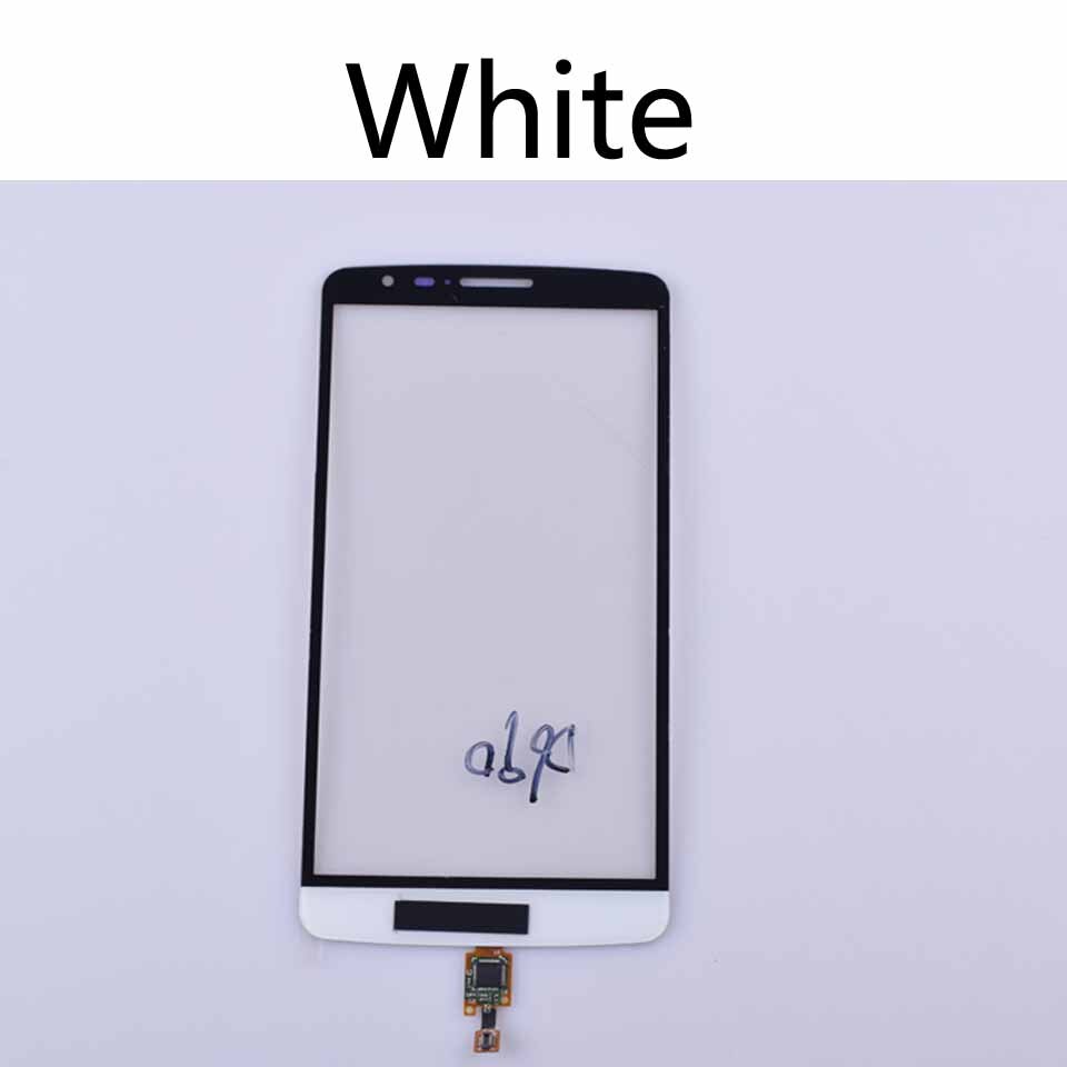 For LG G3 Stylus D690 D690N Touch Screen Digitizer Front Glass Panel Sensor Replacement: White-No tool