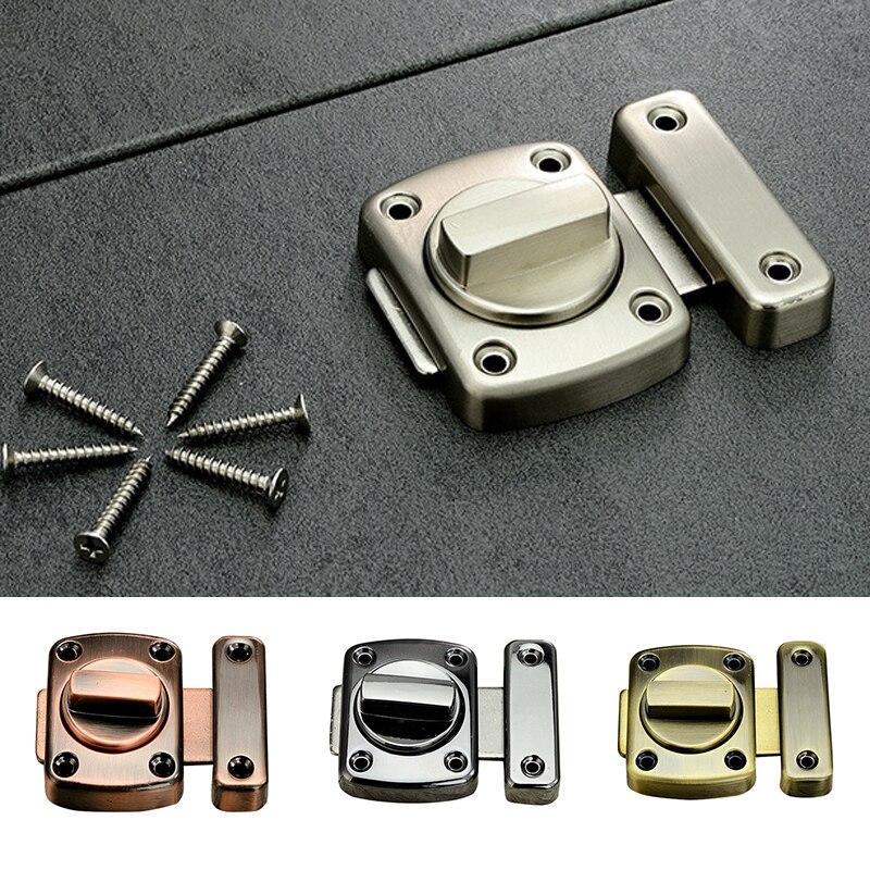 Universal Door Latch Gate Latch Security Sliding Door Lock Door Bolt Zinc Alloy With Screws Door Latch Lock Pull Cabinet Latch