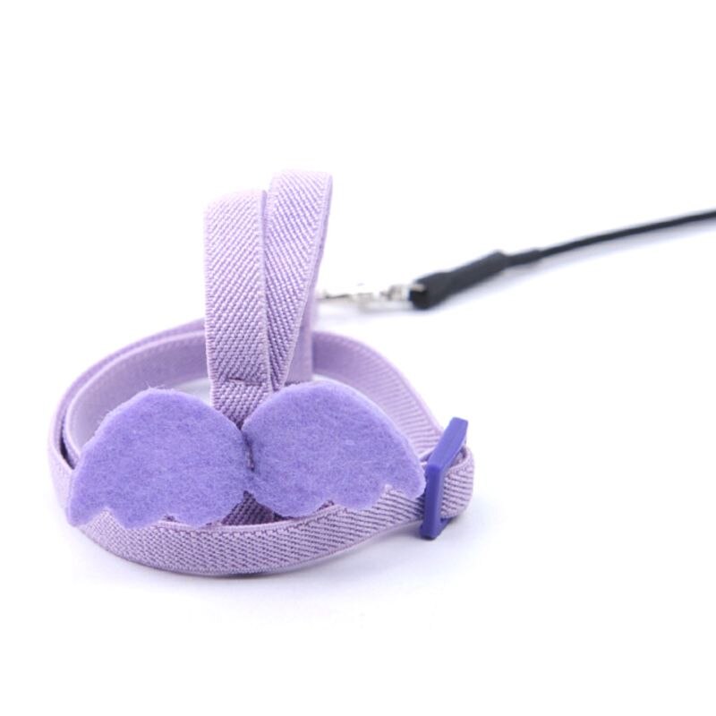 Huisdier papegaai vogel harnas riem buiten verstelbare trainingstouw tractiebanden: Paarse b