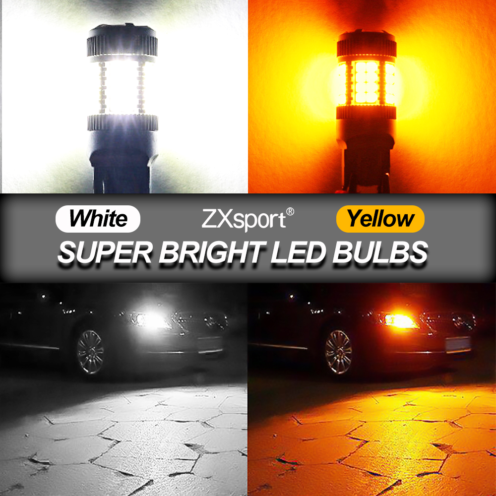 Car BAU15S PY21W LED Bulb Amber Canbus Error Free No Hyper Flash Turn Signal Lights 1156 Ba15s P21W T20 7440 W21W WY21W 1157 Luz