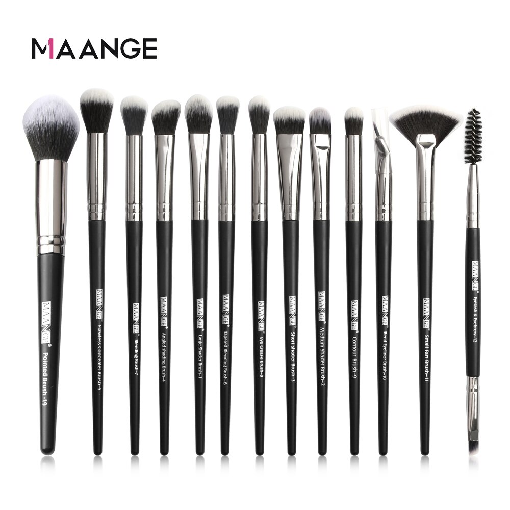 Maange 13 pçs pincéis de maquiagem conjunto profissional sombra fundação blush pó eyeliner eyelash lábio compõem escova cosméticos ferramenta: 13pcs HY