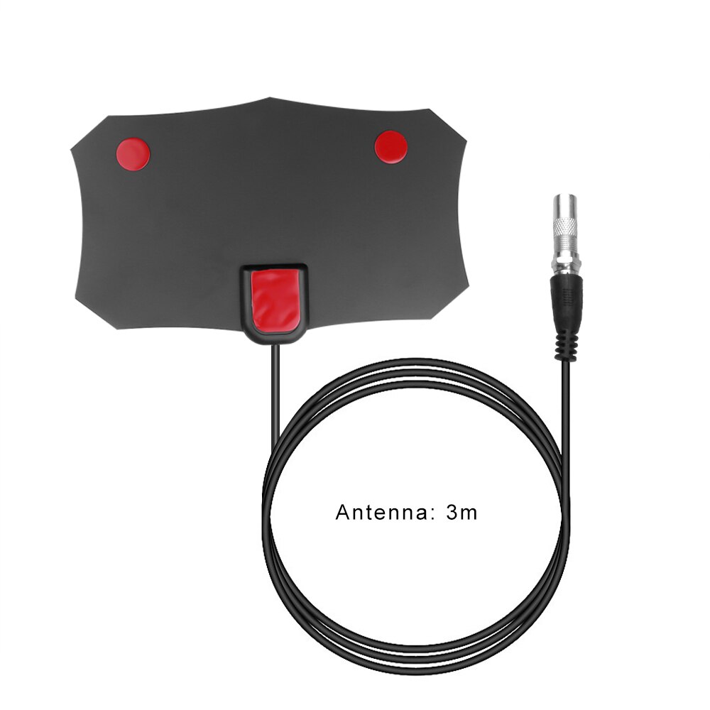 Flat Indoor HD Signal Digital TV Antenna With Amplifier HDTV VHF UHF Black Tv Antenna 80 Mile Range For Digital Tv