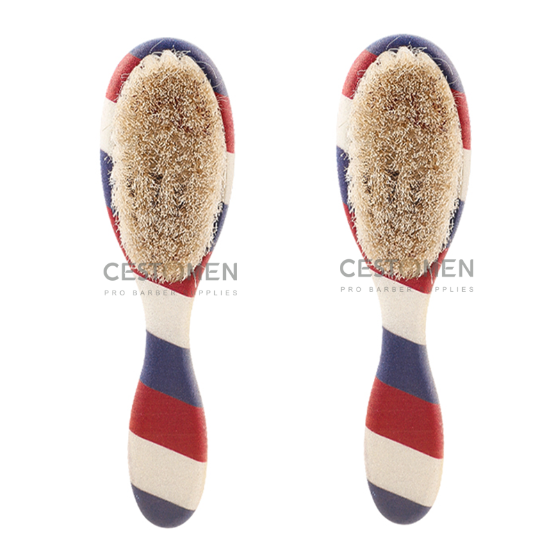 cepillo de afeitar para peluquero, cepillo para quitar el cuello, cepillos de pelo de caballo, herramientas de estilismo para limpieza de salón de bigote facial