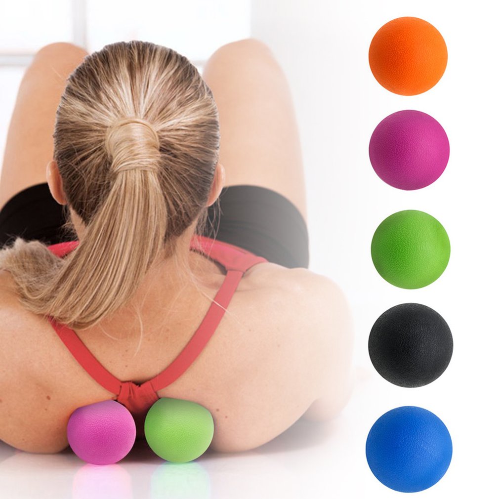 Bola de Fascia de TPE, Bola de Lacrosse para relajación muscular, ejercicio deportivo, Fitness, Yoga, cacahuete, Bola de masaje, Punto disparador, alivio del dolor de estrés