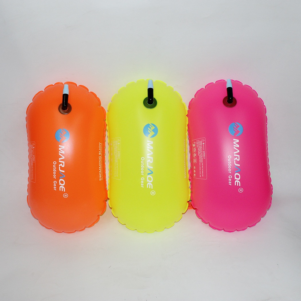 1pc PVC Swimming Buoy Safety Float Air Dry Bag Tow Float Swimming Inflatable Flotation Bag Tubular PooL