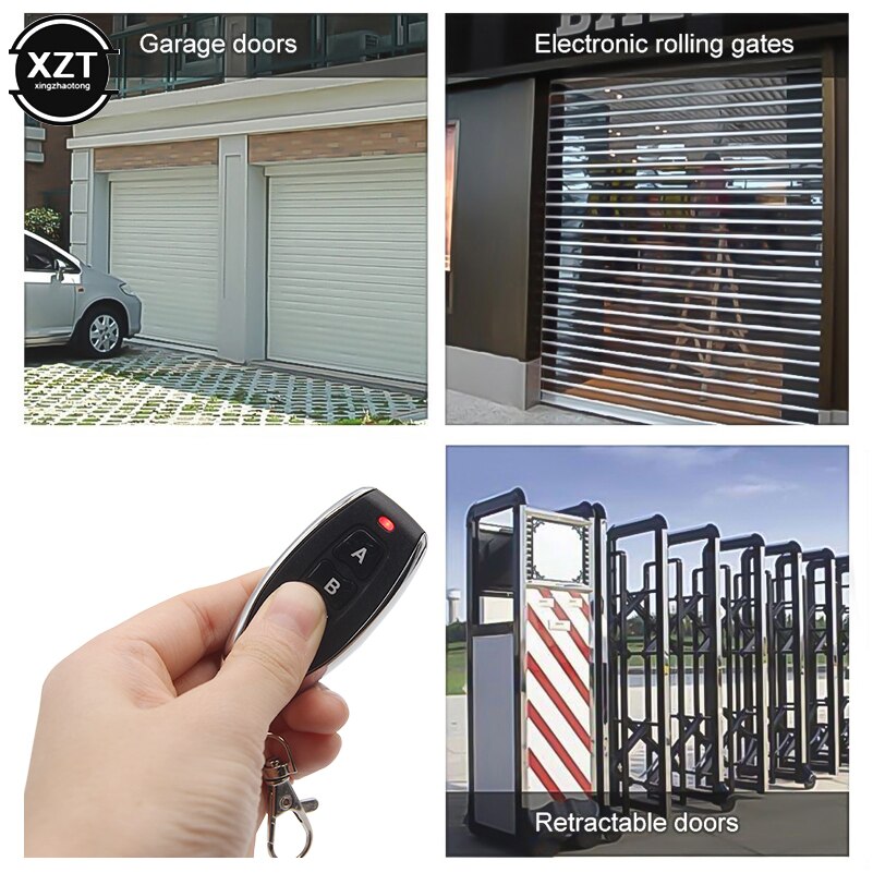 433 mhz trådløs fjernbetjening 3 nøgle garageport duplikator lære kode nøglebrik universal kopi auto bil alarm system til 2260