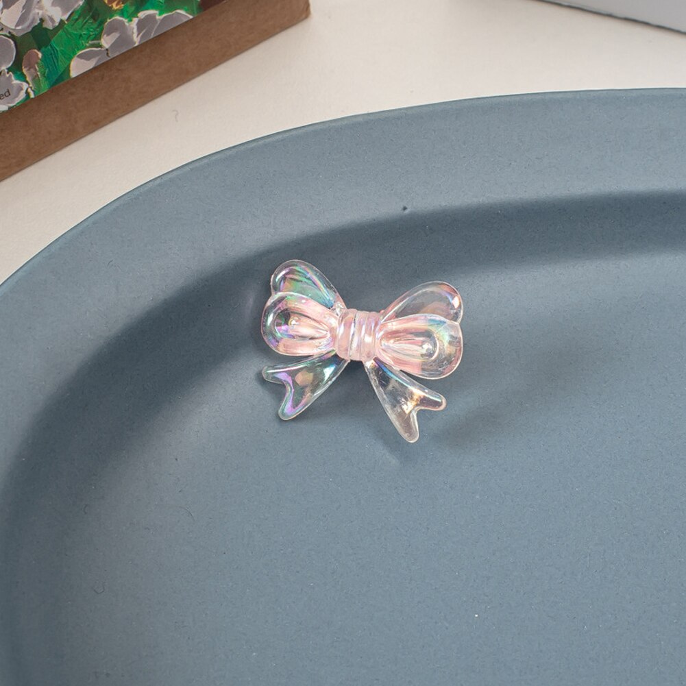 Pinzas pequeñas transparentes para el pelo para niña, accesorios para el cabello, minigarra transparente para el pelo para niña, 3CM, 1 Uds.: Pink