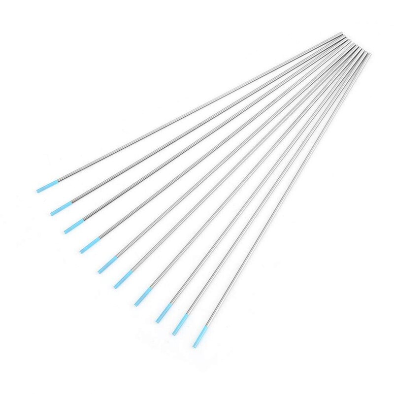 SV-10Pcs WL20 electrodo de tungsteno Tig varilla 2.0% Lanthanated para máquina de soldadura herramienta de soldadura (2.4mm150mm)
