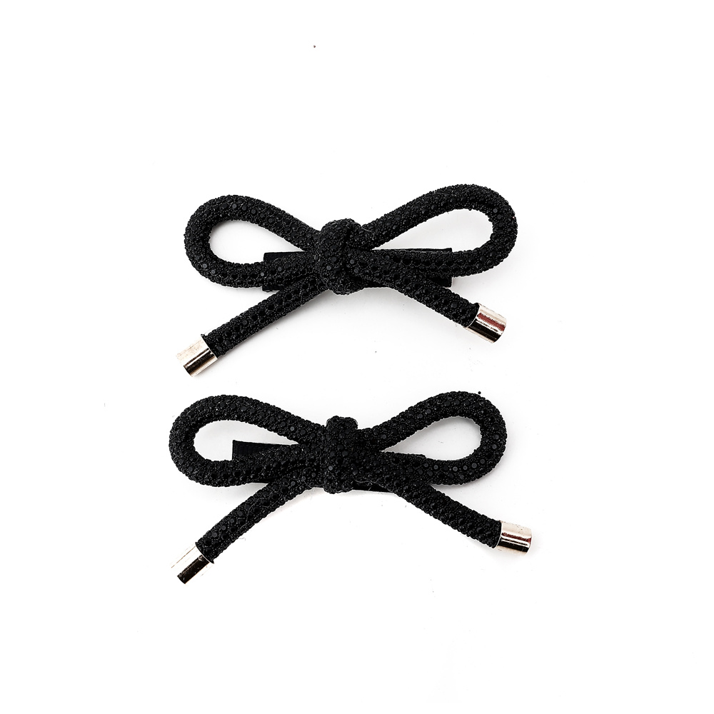 Nueva , nueva diadema con tubo de perforación para niñas, accesorios para el cabello con piedra brillante, accesorio para el cabello, clip para bebé, diadema con lazo para niña: Champán