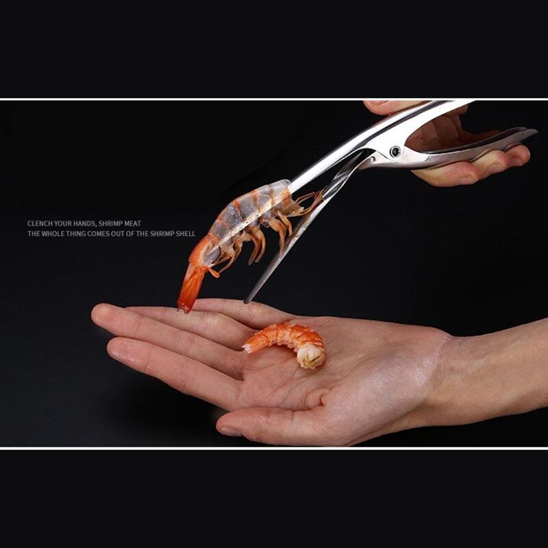 Räkskalare, enkel räkskalare i rostfritt stål räkskalare köksredskap