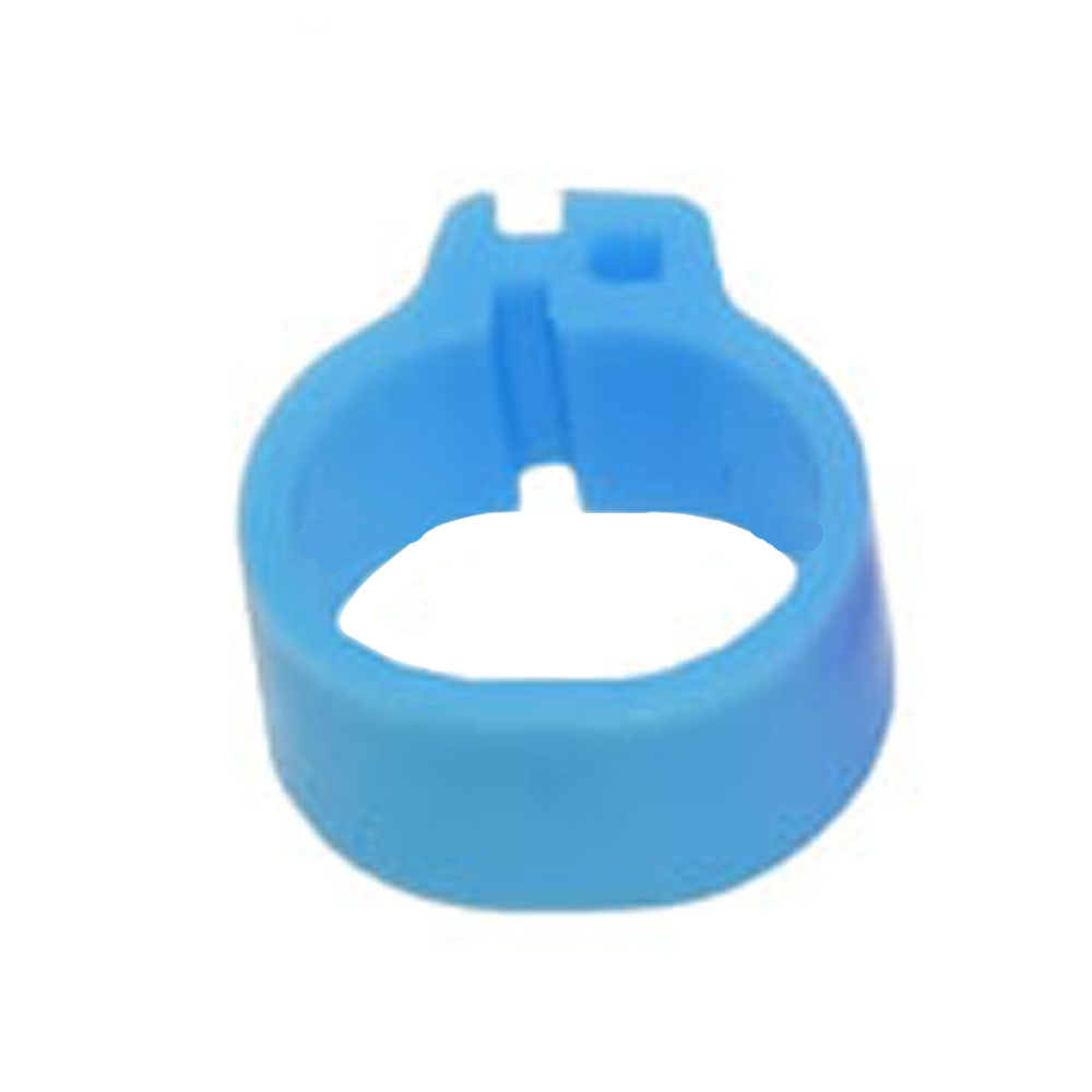 100 Stücke 10mm VöGel Taube Fußringe Kleine GeflüGel FußRing 10 Farben Kunststoff Taube Clip Wachtel Taube FußRing Haustier Vogel Liefert: Himmel Blau
