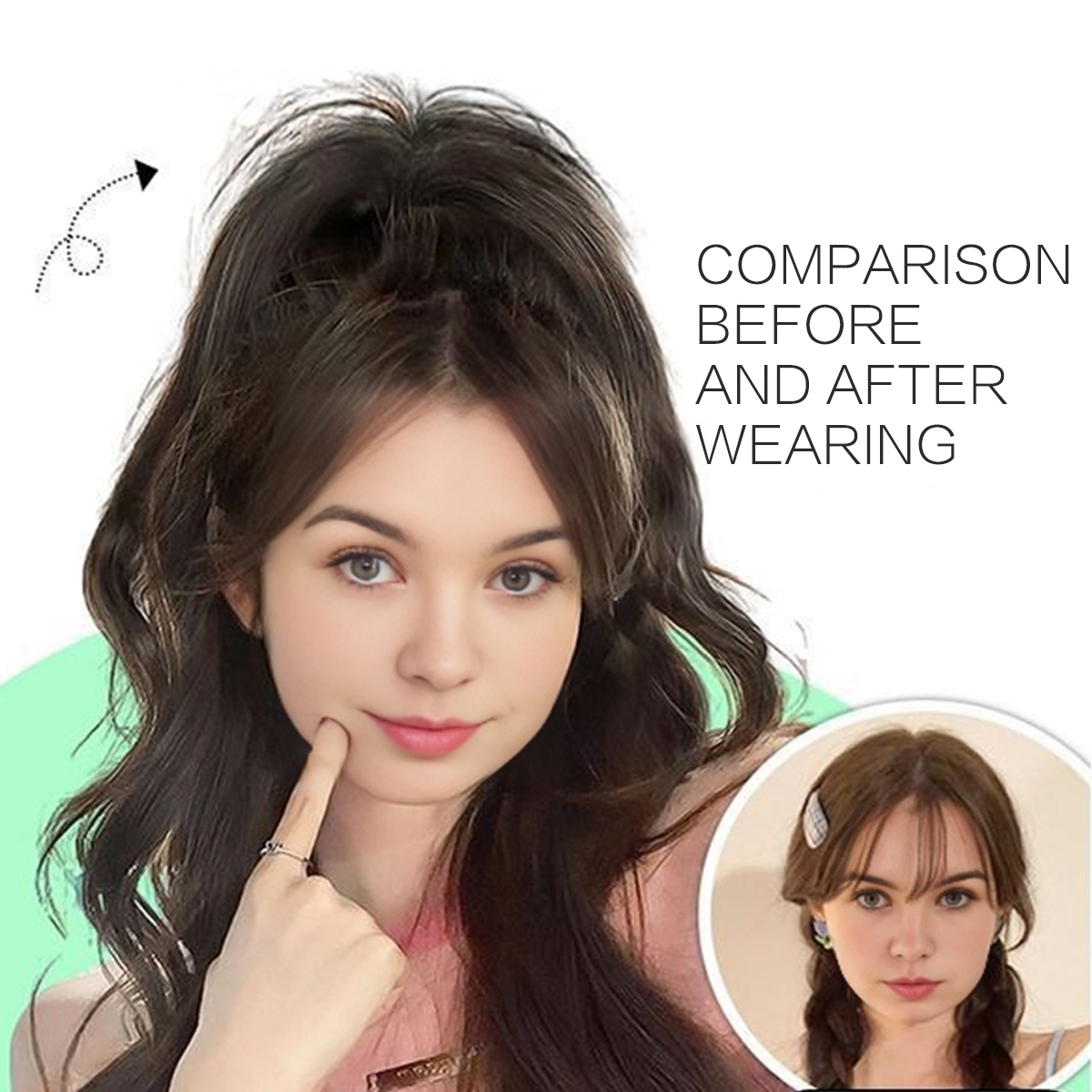 14-Inch Curly Wavy Synthetic Ponytail Effortlessly Chic Hairpiece with Easy Claw Attachment Style for Women