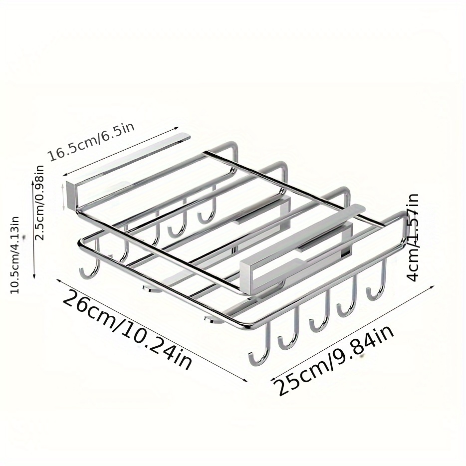Hanging Rack Under Kitchen Cabinet Household art organizing rack cutting board rack hook pot cover utensils storage rack