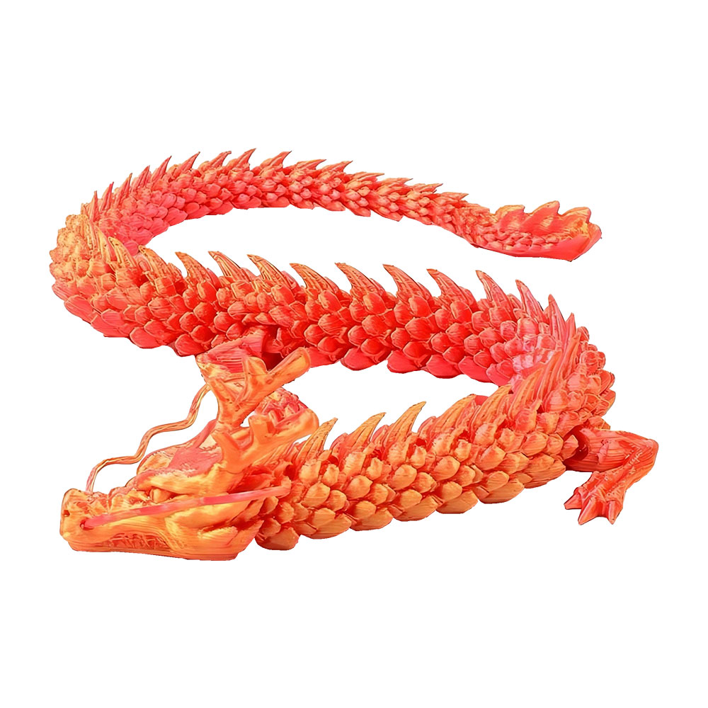 3D-gedruckter chinesischer Drache, Ganzkörpergelenke, die Heimtextilien und Dekorationen bewegen werden, die kreativen Spielzeuge sammeln wert: Dark Khaki