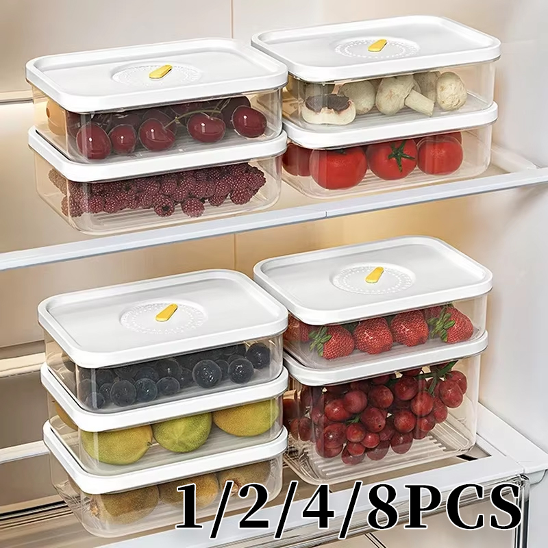 Stackable Airtight Food Containers Clear Cheese Meat Keeper Box Refrigerator Safe for Salami Turkey Sausage Deli Storage