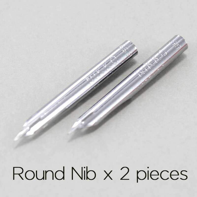 Japan Original Giant Nikko TACHIKAWA Manga G nib D nib Spoon Nib Round Nib Students line Drawing Pen Dip Pen elasticity: Round Nib 2 Pieces