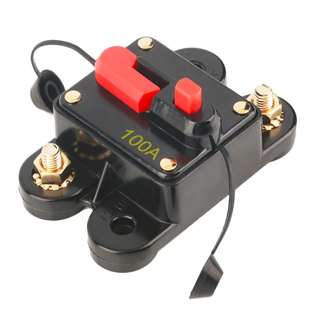 50A 60A 80A 100A 125A 150A 200A optional Car Audio Inline Circuit Breaker Fuse for 12V Protection SKCB-01-100A