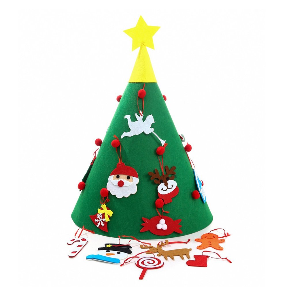 Kerstversiering Kinderen Handgemaakte Diy Stereo Kerstboom Kinderen Hanger