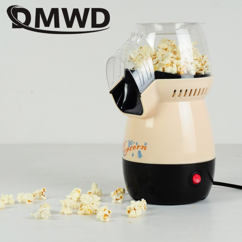 Dmwd elektrisk gør-det-selv mini luft popcorn maskine poper pop corn maker husholdnings køkkenmaskiner maskine