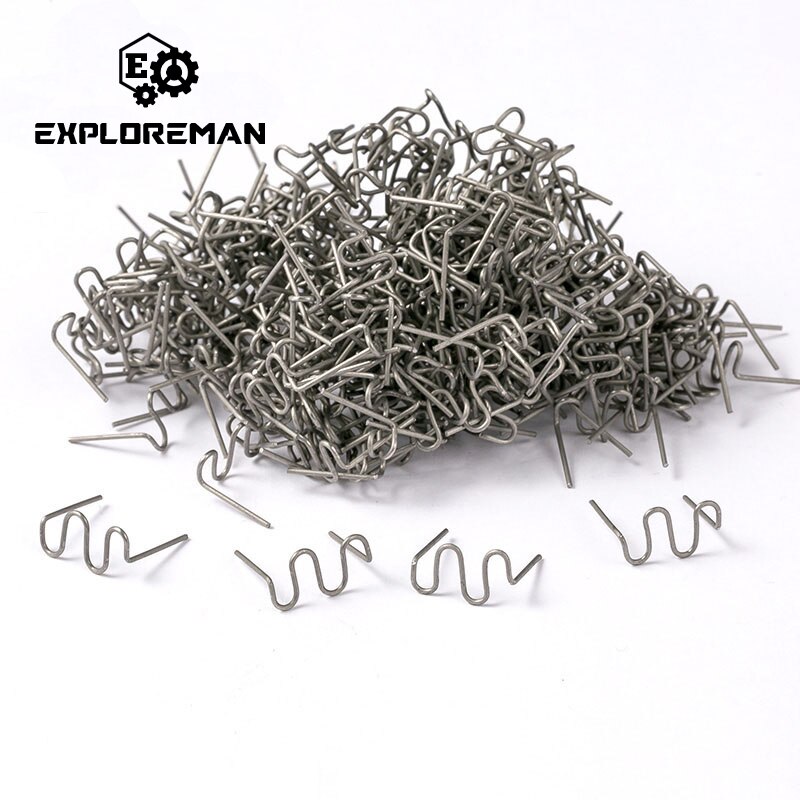 Nietmachine Plastic Reparatie Standaard Pre Cut Wave Nietjes Bumper Carrosserie Reparaties 0.8Mm Wave Nietjes Rvs