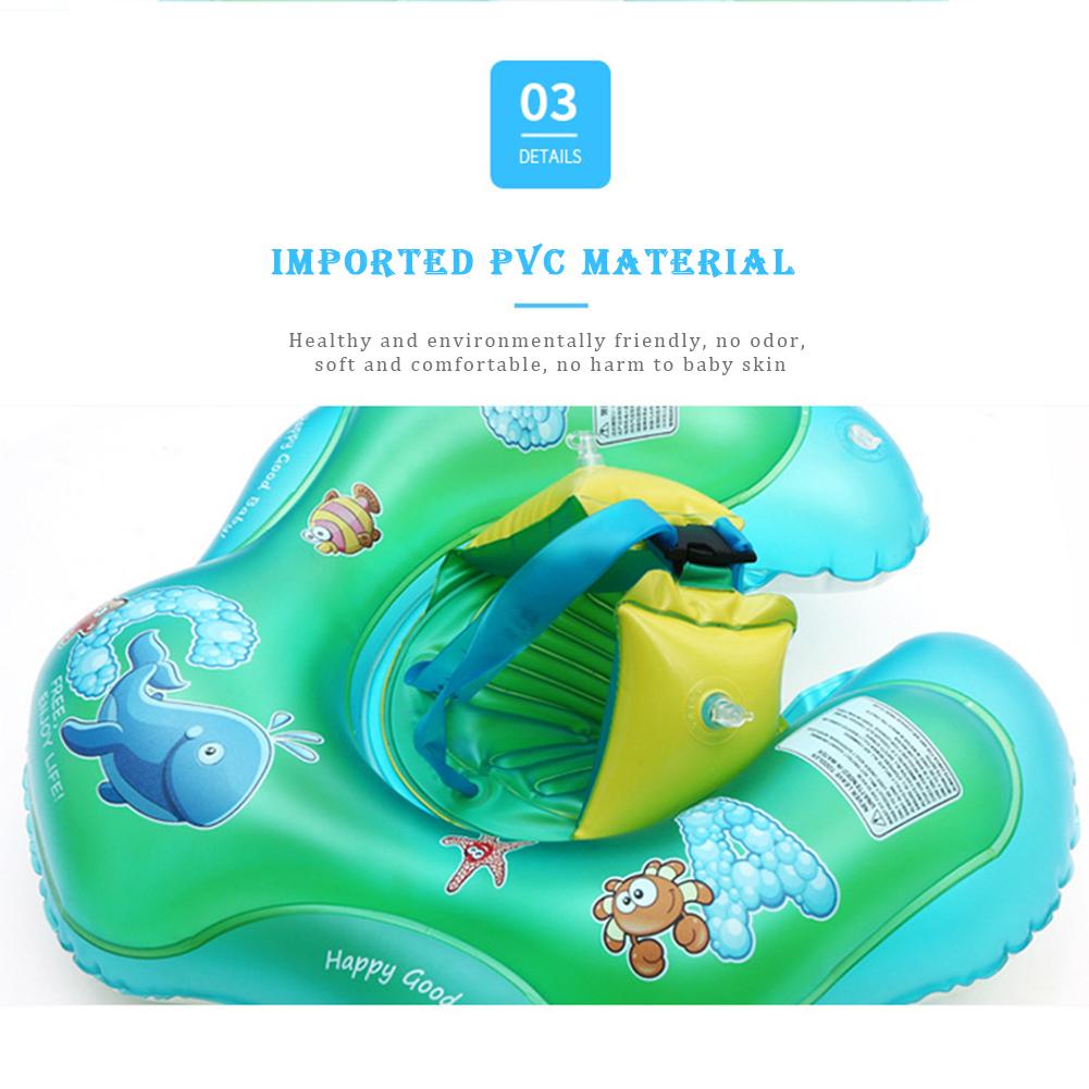 Inflatable Baby Swimming Float Rollover Resistant Swimming Ring For 1.5 Months - 3 Years Old